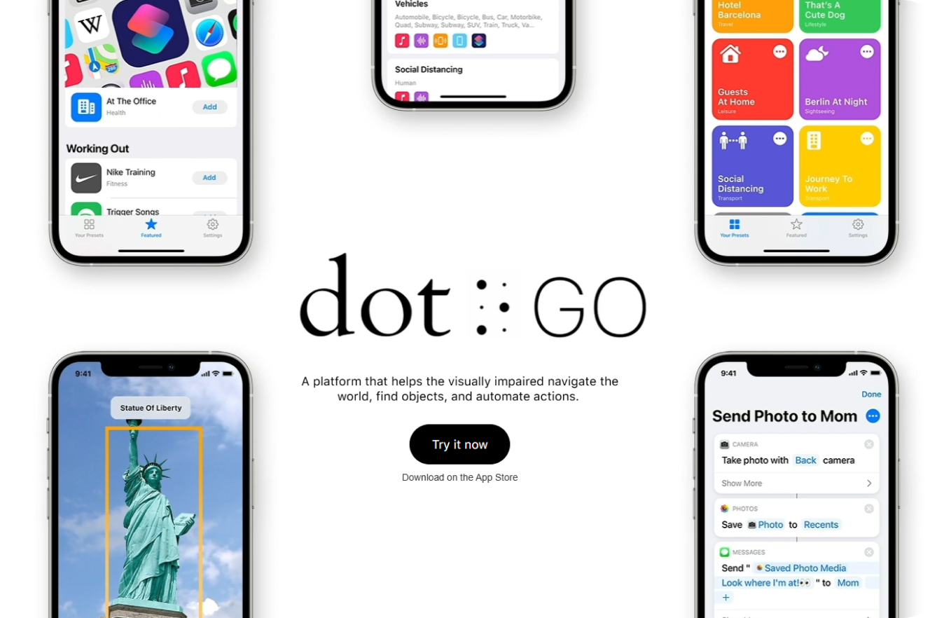 Dot Go앱 화면 이미지
