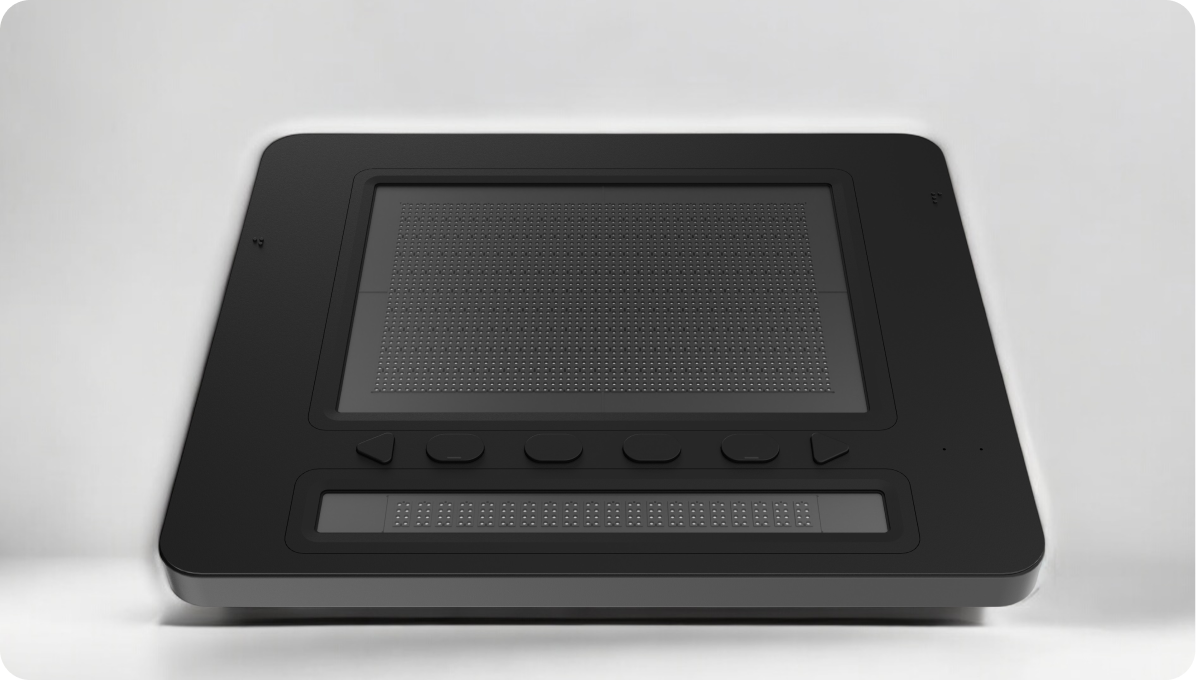 Front view of DotPad X