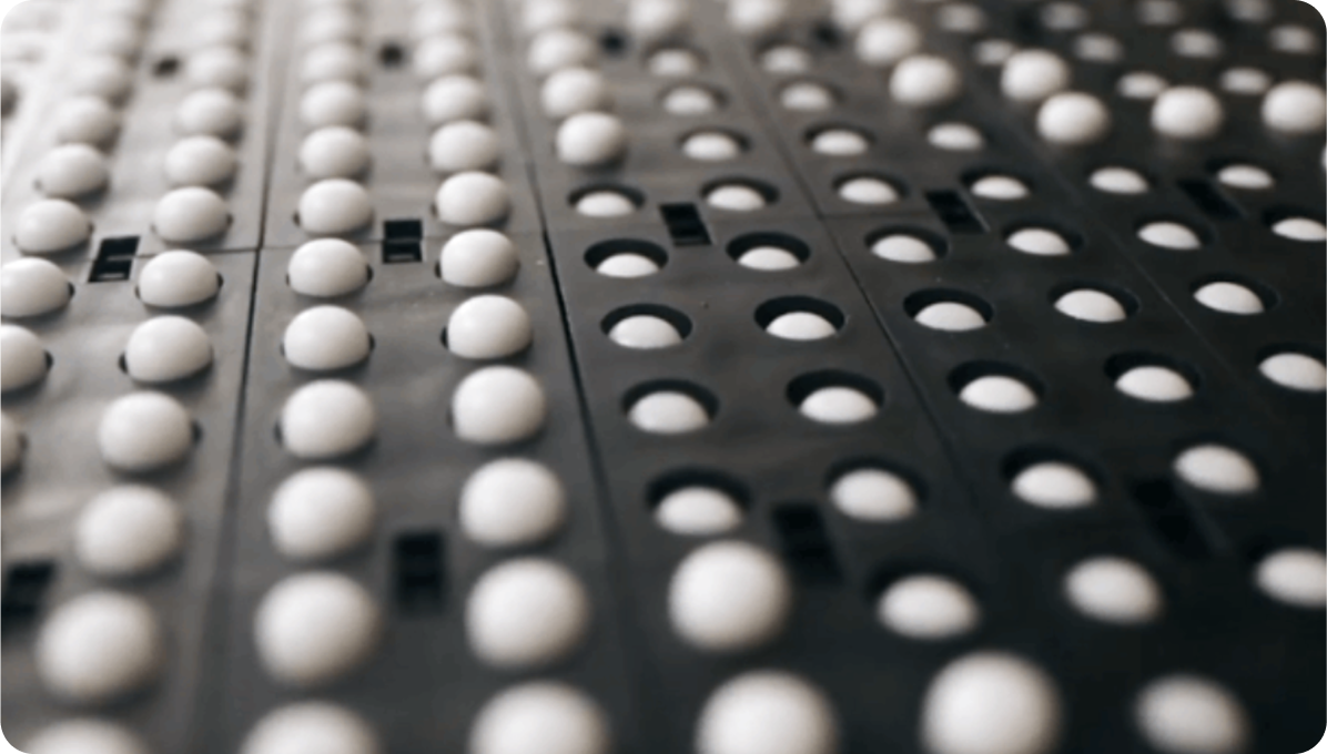 DotPad X with braille cells in close-up